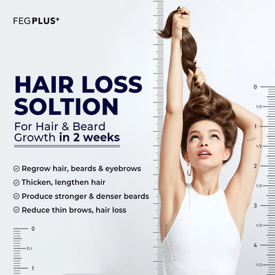 FEGPLUS Minoxidil Hair & Beard Growth Serum (50ml) Thicker and Stronger Hair Spray